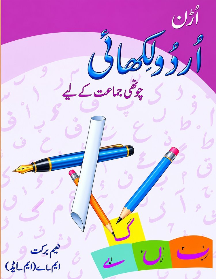 Uraan Urdu Likhai — Class 4 - Front Cover